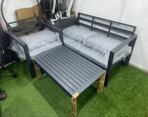 Exotic Cushion Chair Set, 4 Seater Aluminum.
