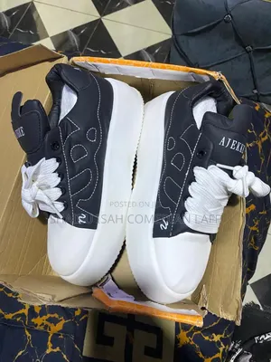 White and Black Shoes for Sale