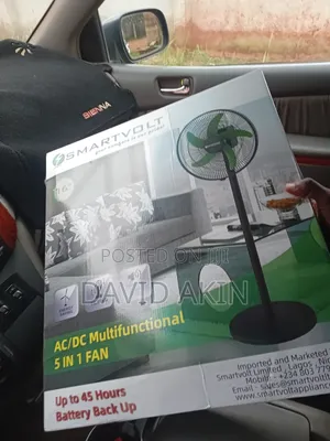Smartvolt 16inches Rechargeable Fan