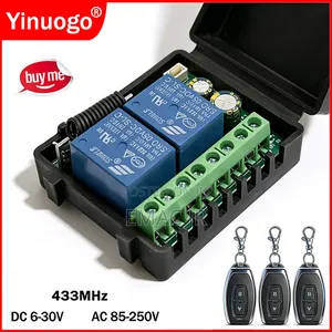 2-Channel Rf Relay Module Operates With Input Volt Range of Dc 6-30v