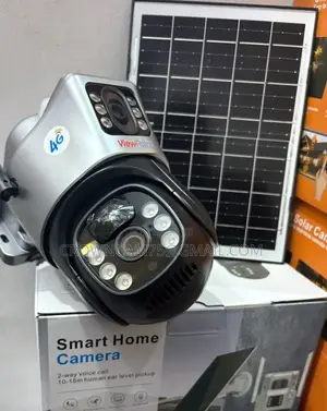 V380 Dual-Lens 4g Solar Security Camera With Triple Screen