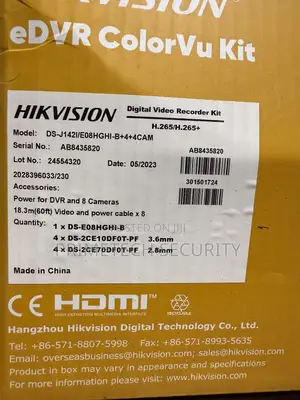 Hikvision 8 Channel Edvr Colourvu Kit