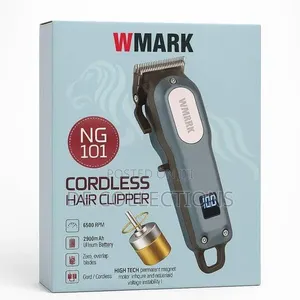Wmark Ng-101 Cord/Cordless Hair Clipper Digital Display 6500 RPM