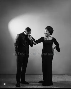 Black Mermaid Gown Tailored Black Bespoke Suit