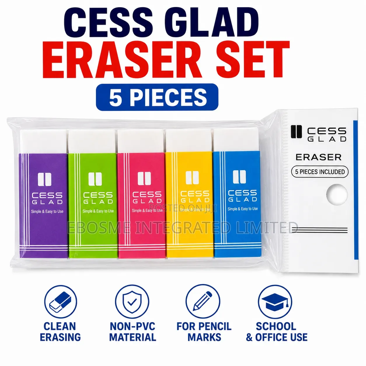 Cess Glad Eraser Set