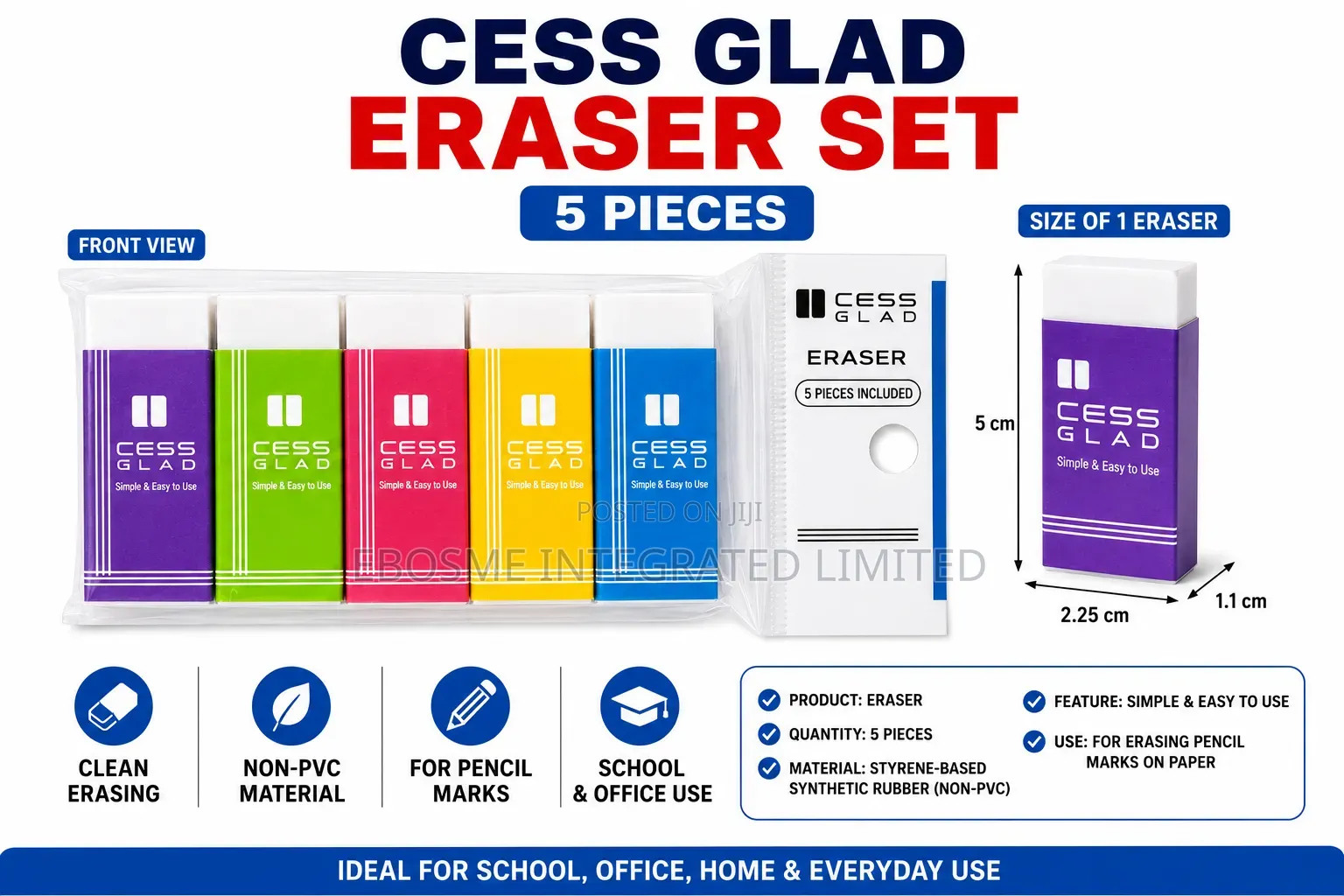 Cess Glad Eraser Set