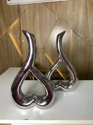Heart Shaped Vase Statue or a Love Ceramic Art Vase