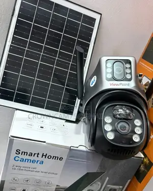 CCTV Dual Lens 4g Solar Pan,Tilt,Zoom (Ptz) Camera Sim Card Enable