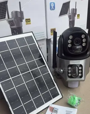 Super Quality Dual Lens Solar-Powered Auto_tracking CCTV Camera