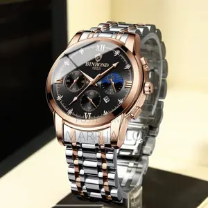 BINBOND Men's Watch Fashion Waterproof Sport Quartz Business Watch