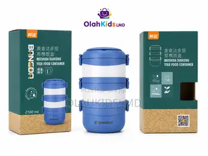 Bangda 3-Layer Stackable Lunch Box – Insulated Food Container, 2100ml
