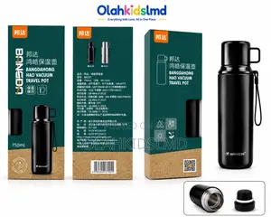 Bangda Vacuum Travel Pot With Cup Lid – Stainless Steel Flask, 750ml