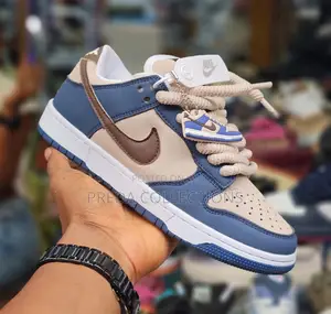 Blue and Nude Sneakers