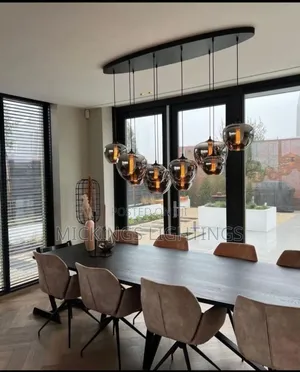 Modern Smoky Gray Glass Chandeliers