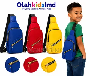 Sling Backpack – Crossbody Sport Bag, Black Red Print