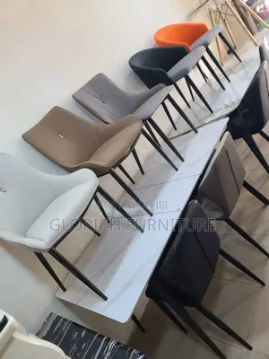 Padded Leatherette Dining Chair – Curved Back, Multiple Colour Options