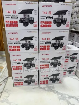 T40 4 Lens Solar Camera V380 Smart Ai 12mp High Quality