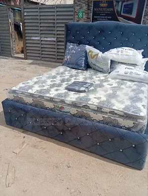 Luxury Grey Luxury Paded Bed Frame