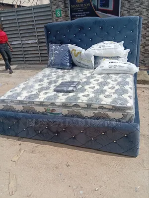Luxury Grey Luxury Paded Bed Frame