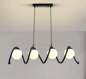 Modern Minimalist Wave Shaped Pendant Light