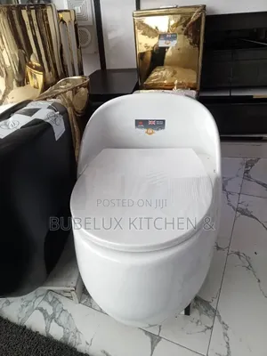 Brand New Luxury One-Piece Egg Toilet - Glossy White + Soft Close Seat