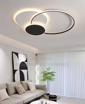 Ultra-Modern Geometric LED Ring Ceiling Light