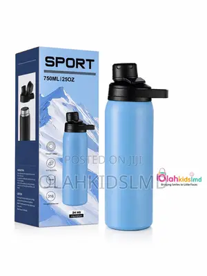 Sport Stainless Steel Water Bottle – 750ml, Vacuum Insulated