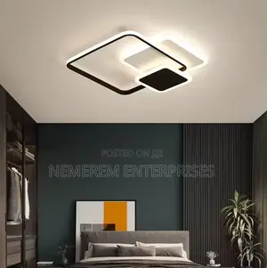 Modern Geometric Square LED Flush Mount Ceiling Light
