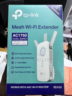 Tp Link RE450 Mesh Wifi Extender Ac1750 Dual Band