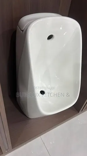 Brand New Modern Wall Mounted Ceramic Urinal - Glossy White