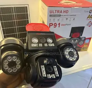 4Lense 4camera Rotating Digital Solar CCTV Camera
