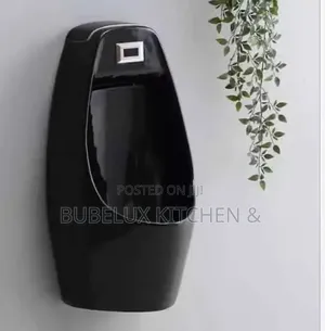 Brand New Luxury Matte Black Wall Mounted Urinal - Sensor Flush