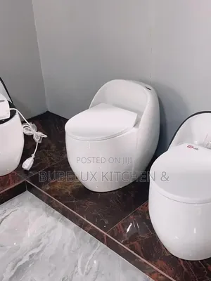 Brand New Luxury One-Piece Water Closet - Modern Egg Shape Toilet