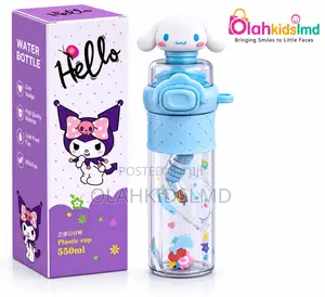 Sanrio Kuromi Cinnamoroll Water Bottle With Straw Toy, 550ml