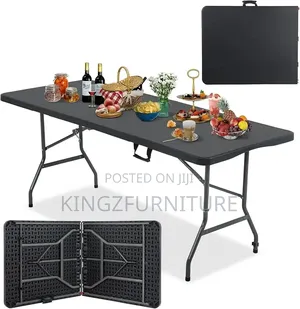 Portable Fold-in-Half Banquet Table