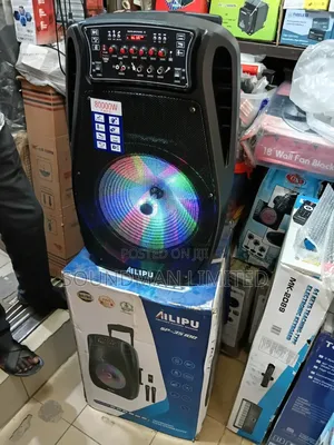Ailipu Rechargeable PA System Speaker, 2 Mics, USB, Bluetooth SP-3510D