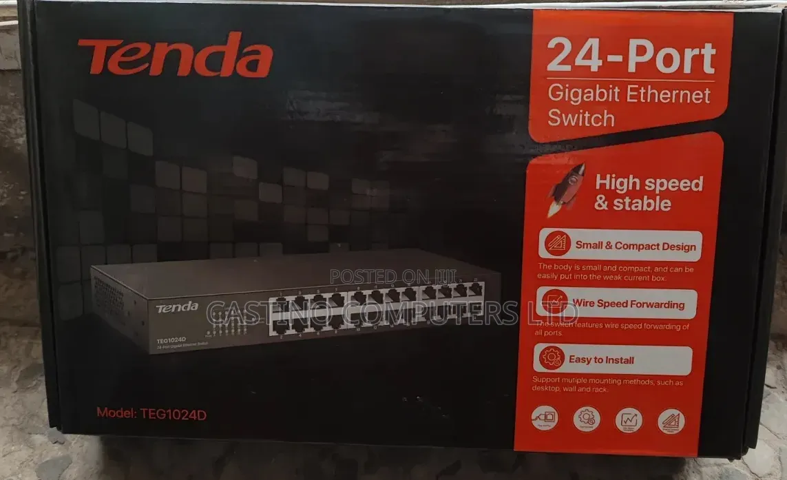 24port Gigabit Tenda Switch
