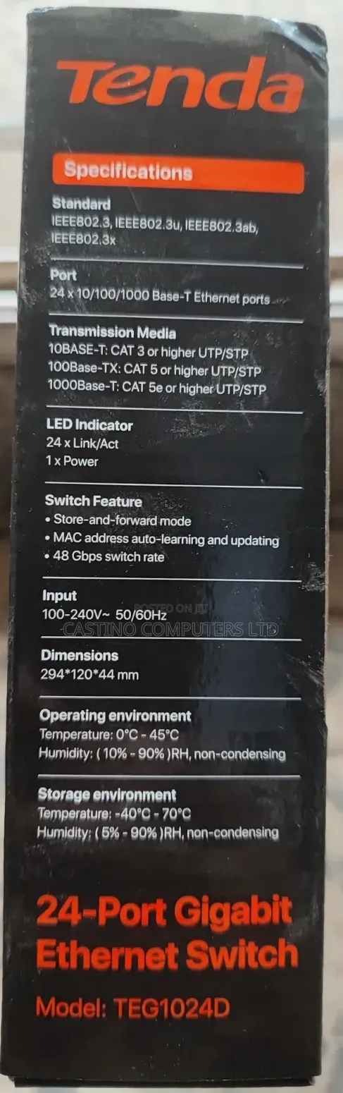 24port Gigabit Tenda Switch