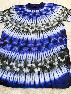 Round Neck Adire Print Polo Top