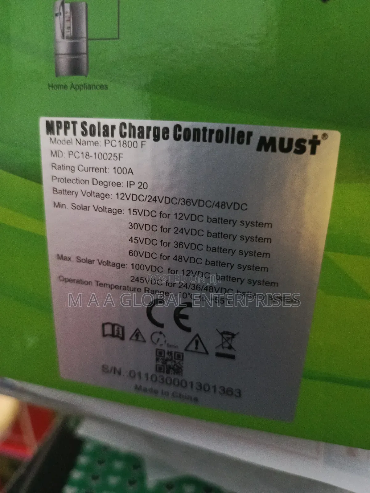 100ah Must Controller