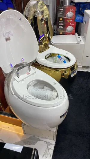 Brand New Luxury Egg Shape Water Closet -Gold
