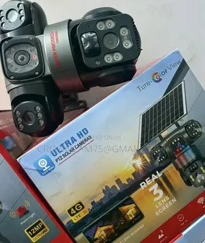 T30 V380-4g-3 Lens PTZ All Rotating Solar Powered CCTV Camera