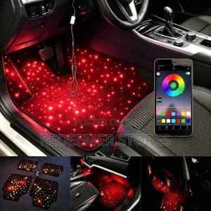 Universal Car Floor Mats Star Light / LED Rugs With Remote Control