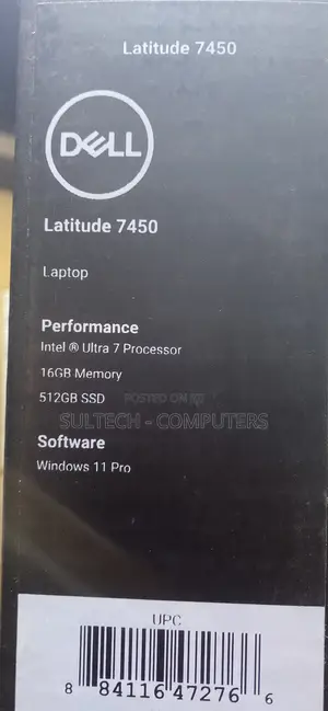 New Laptop Dell Latitude 7450 16GB Intel Core Ultra 7 SSD 512GB