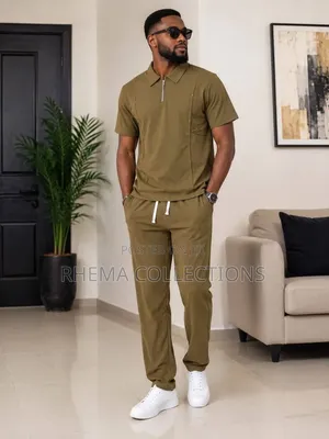 2Pcs Quality MEN Wear (Polo and Trouser)