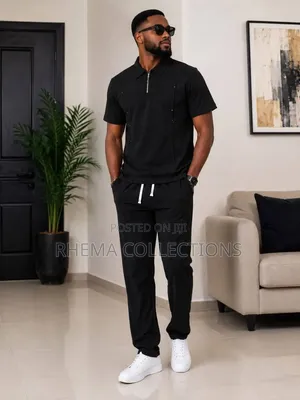 2Pcs Quality MEN Wear (Polo and Trouser)