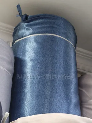 Premium Steel Blue Italian Curtain Fabric