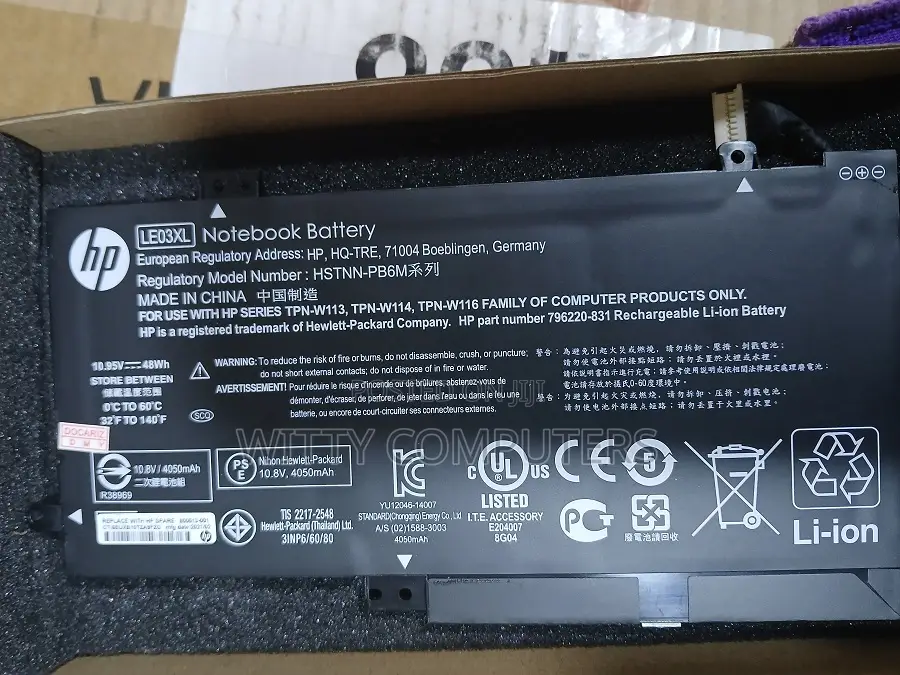 HP Le03xl Battery
