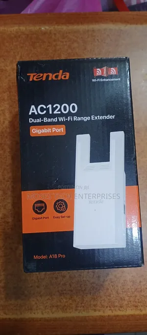 Tenda AC1200 Dual Band Wi-Fi Range Extender Gigabit Port