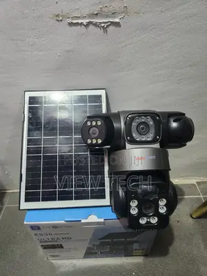 Solar CCTV Camera Triple Lens